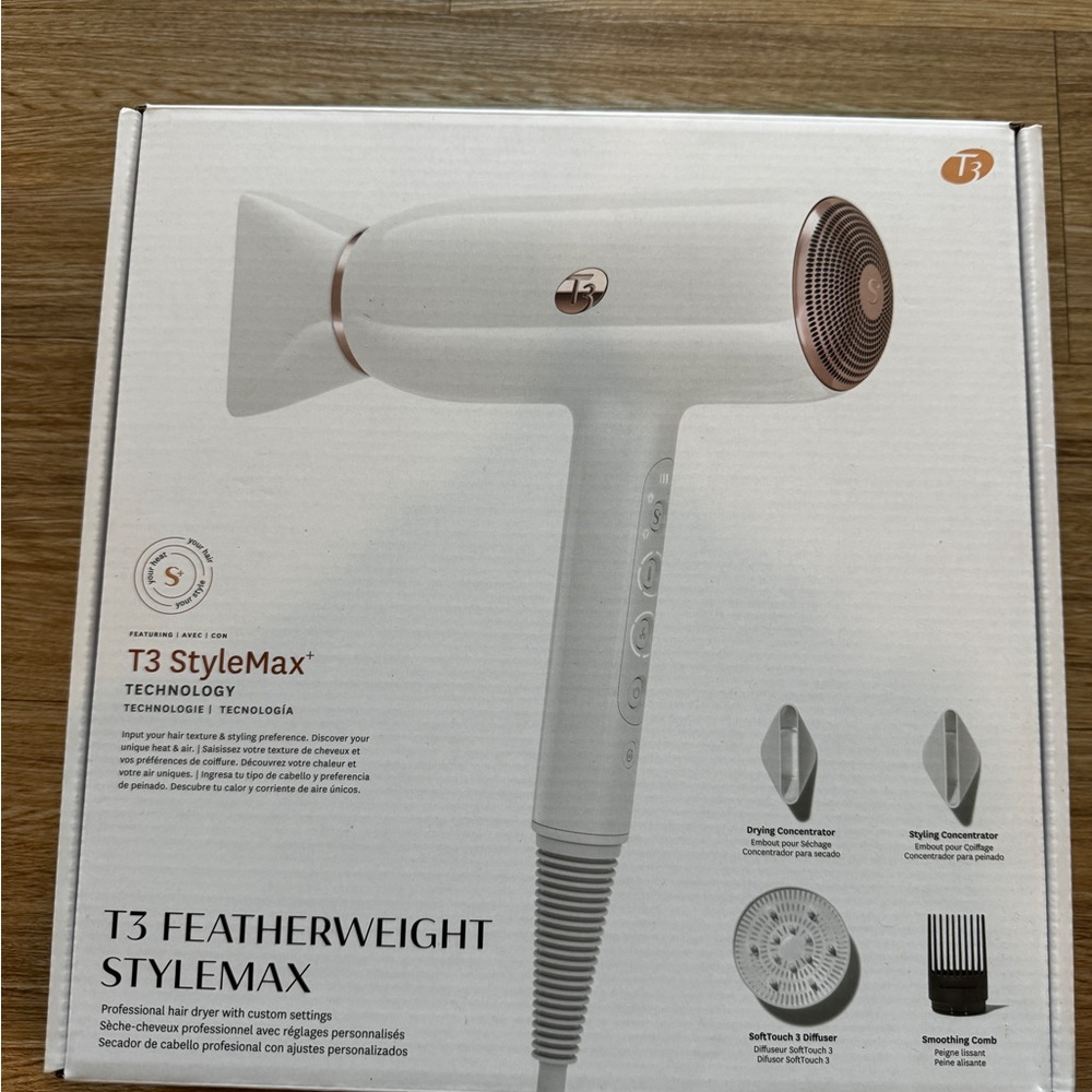 T3 Featherweight StyleMax Professional Hair Dryer with Automated Heat